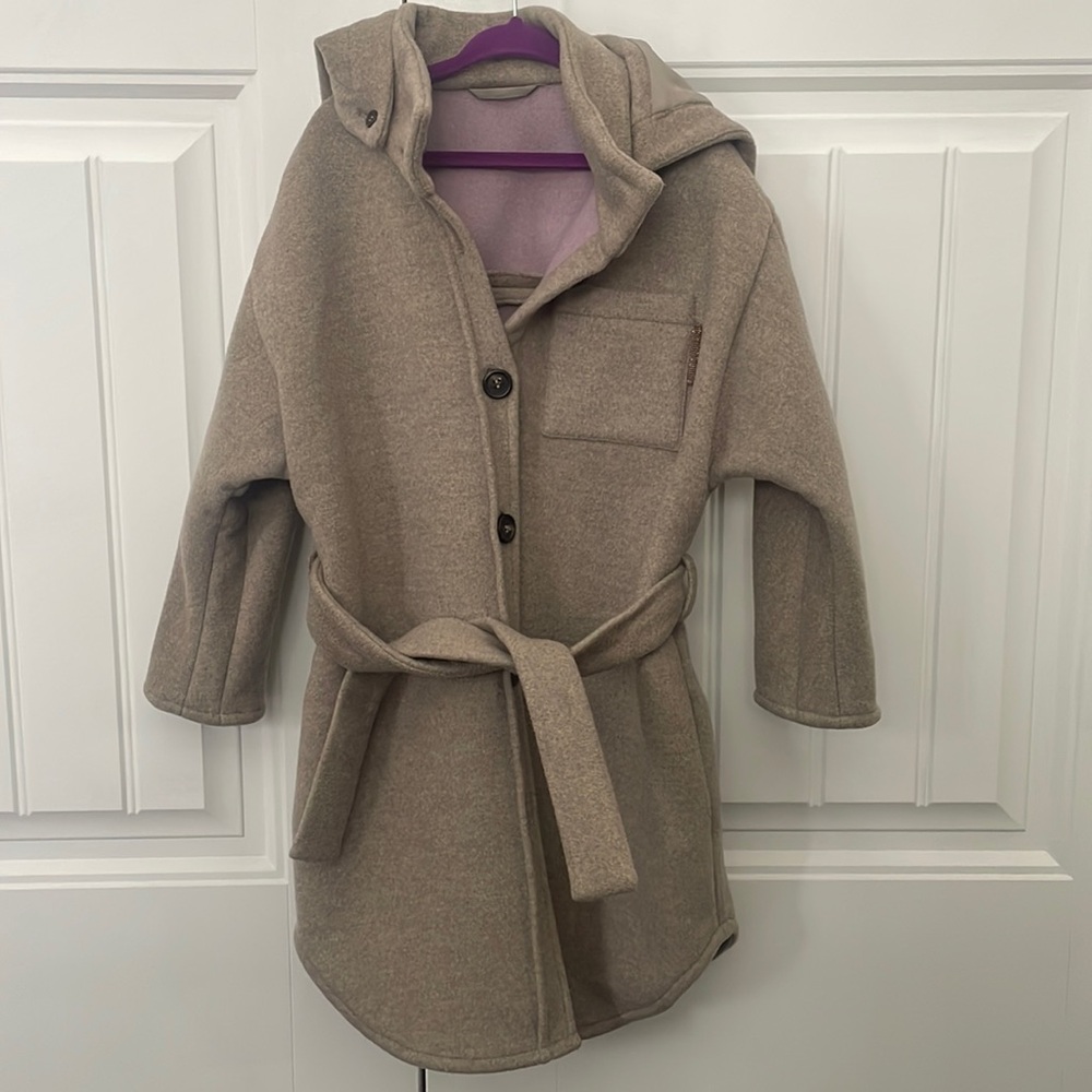 EUC Authentic Brunello Cucinelli Girl 100% cashmere shacket/coat